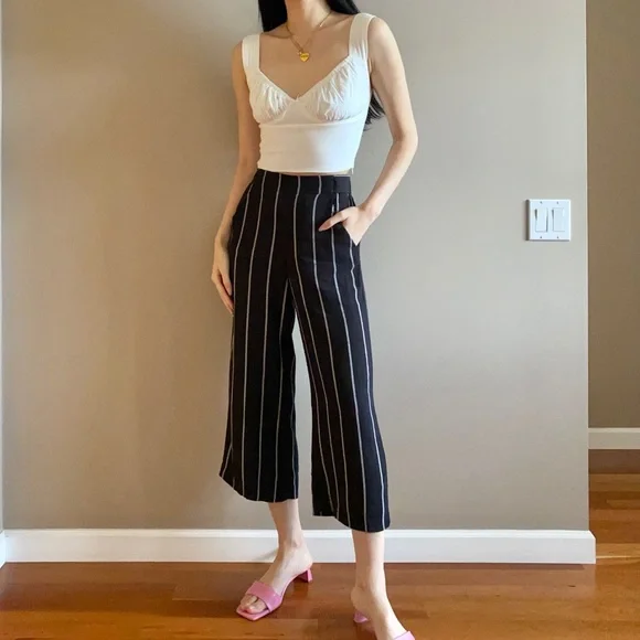 Aritzia Wilfred tie waist pants blogger style - Picture 3 of 5